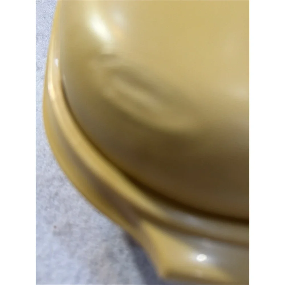 Vintage 1970's 2 Pc Tupperware Harvest Gold Microwave Steamer USA 1